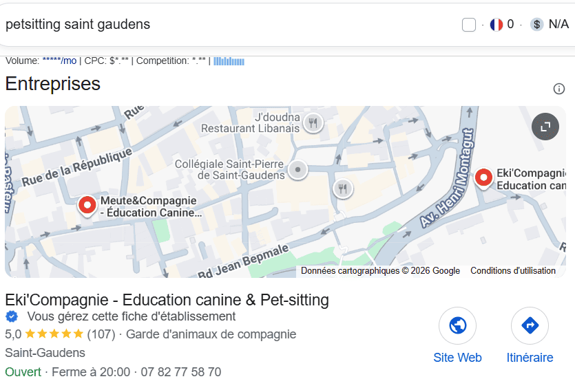 première sur google